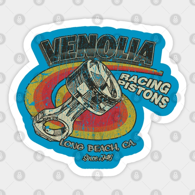 Venolia Racing Pistons 1946 Sticker by JCD666